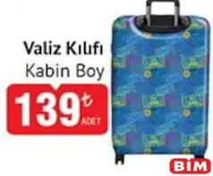 VALİZ KILIFI KABİN BOY fiyat ve kampanya bilgisi